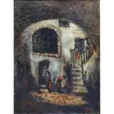 Yitzhak Frenkel-Frenel, Israeli, 1899 - 1981 by Yitzhak Frenkel-Frenel, Oil on Canvas of Safed, sold Jun 2013