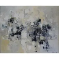 John Chin Young, John Chin Young, American - California/Hawaii, 1909 - 1997, 20th C. Abstract Oil on Canvas