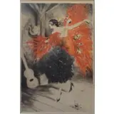 Spanish Dancer by Louis Icart, Etching with Drypoint and Aquatint, sold May 2013