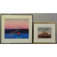 Je Vous ?(C)cris Du Mont Fuji by Jean-Michel Folon, Two Prints, sold Apr 2013