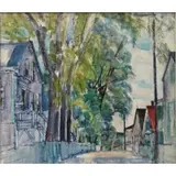 Nancy - Attr Ferguson, Provincetown., Ink inscription on paper backing indicates work came from the estate of the artist