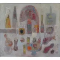 Carmen D'Avino, Carmen D'Avino, French - active in New York, 1918 - 2004, 1958 Oil on Canvas Still Life