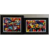 Romero Britto, Britto Garden, Two Signed Serigraphs
