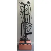 Charles Arnoldi, Buddy., 1986 Abstract Bronze "Buddy." Signed and dated on bottom verso