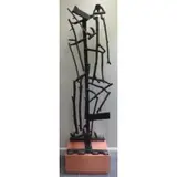Charles Arnoldi, Buddy., 1986 Abstract Bronze "Buddy." Signed and dated on bottom verso