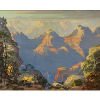 Harry Raymond Henry, Grand Canyon, Oil/Canvas "Grand Canyon" Signed lower left