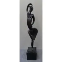 Sebastien Tamari, Danseuse., Modernist Bronze "Danseuse." Signed on base and numbered 2/6