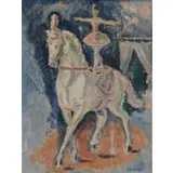 Gerard Hordijk, Circus Performer on Horse, Oil on Canvas