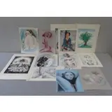 Roger Buck, Lot includes 6 original drawings and 9 prints, 15 Works on Paper