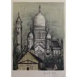 Bernard Buffet, Le SacrÃ©-CÅur, Lithograph "Le SacrÃ©-CÅur" Pencil signed lower right