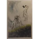 Louis Icart, Joy of Life, Color Drypoint Etching & Aquatint
