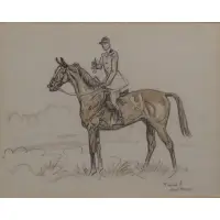 Found? by Paul Brown, Pencil & Wash, sold Feb 2013