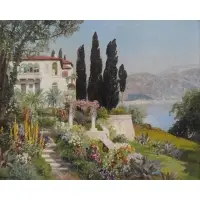 Alois Arnegger, Spring Landscape, Oil on Canvas