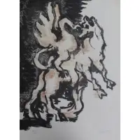 Untitled by Jacques Lipchitz, Modernist Mythological Lithograph, sold Feb 2013