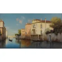 Marc - Attributed Aldine Ii, O/C Venetian Scene