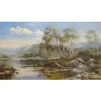 James Poole, Fisherman in Landscape.
