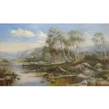 James Poole, Fisherman in Landscape.