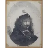Rembrandt van Rijn, Self Portrait with Plumed Cap