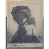 Rembrandt van Rijn, Self Portrait with Cap and Scarf