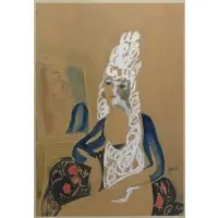 Benito, Watercolor, pencil and gouache, Fashion Drawing on Paper