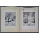 R.W Woiceske, Winter Sunlight, 2 Winter Etchings