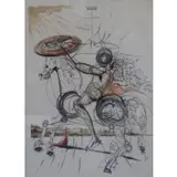 Untitled by Salvador Dalí, Don Quixote Lithograph, sold Jan 2013