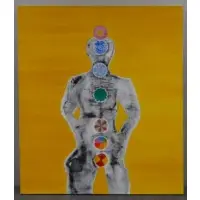 Steve Donis, Chakara Guy., Oil/Canvas "Chakara Guy." Signed and dated verso