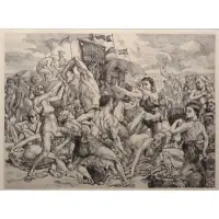 Coney Island. by Reginald Marsh, Etching "Coney Island." Unsigned, sold Dec 2012
