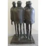 Roger Prince, Untitled, 1964 Bronze of Four Men in Hats