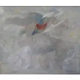 Mortimer Borne, Borne, '71., , M. Oil on Canvas of Diving Bird