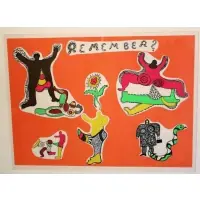 Remember? by Niki de Saint Phalle, Pencil signed lower right, sold Dec 2012