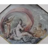 Edme Bouchardon, Le Char de Galathei, Gouache/Paper "Le Char de Galathei" or Galtatee (?)