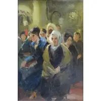 Susan Ricker Knox, O/C Ellis Island Scene