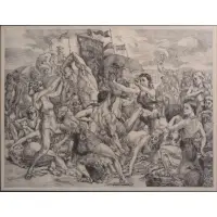 Coney Island. by Reginald Marsh, Etching "Coney Island." Unsigned, sold Oct 2012