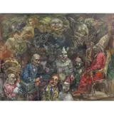 Jonah Kinigstein, The Boardwalk's Cathedral., Oil on Canvas "The Boardwalk's Cathedral." Signed lower right