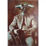 Alton Tobey, Bull Fighter, Acrylic on Canvas "Bull Fighter" Signed lower right