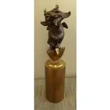 Charles Bragg, Deviled Egg., Bronze "Deviled Egg." Signed, stamped, and numbered 47/300