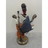 Paul D. Wegner, Paul Douglas Wegner, American, b, Polychrome Bronze of Musicians