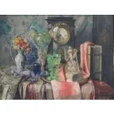 Lea Reinhart, Still Life, Oil on Panel
