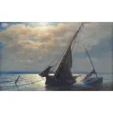 James Gale Tyler, O/C of Two Boats at Shore