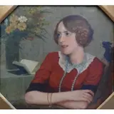 Leopold Widlizka, O/C Portrait of a Girl