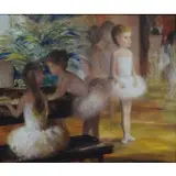 Harry Myers, Harry Myers, American, 1910 - c, Oil on Canvas of Young Ballerinas