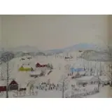 Forrest K. Moses, Blue Pond., Oil on Masonite