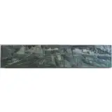 Vernon Smith, Midcentury Bas Wood Relief Carving of a Harbor