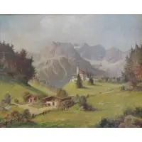 Willy Reinhardt, O/B German Landscape