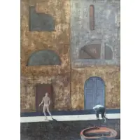 Aldo. Tempera Pagliacci, Procida.