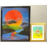Without Boarders by Peter Max, Mixed Media on Paper Heart together with a Hand Signed Poster, sold Jun 2012