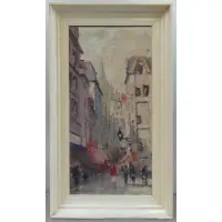 Marcel Brisson, O/C Parisian Street Scene