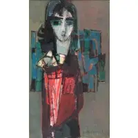 Zvi Meirovich, O/C Portrait of a Woman