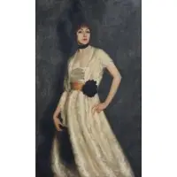 Cecil Clark Davis, 1st Prize Arts Club., Oil on Canvas of a Beauty